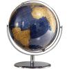 FADCAIYD Clear Dia 10-inch/25CM Globe, 720 Rotation World Globe with Metal Arc and Base, Chinese and English Bilingual Earth Globe Rotating view 1