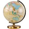 FADCAIYD Clear Dia 12.6-inch/32CM Globe, Raised Relief World Globe with Metal Stand, Earth Globe Educational/Geographic Desktop Decoration Rotating view 1