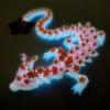 Aesinos 3D Printed Cherry Blossom Dragon3D Printed Animals 12in Cherry Blossom Decor 3D Printed Dragon Dragon Fidget Toy for Display Collection and Unique Gift (Luminous Orange) view 1