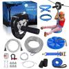 Zip Line Kit 120ft 150ft for Kids Adults Up to 380lb  Removable Lion Trolley, 6.5ft Spring Brake, Upgraded Ratchet System, Safety Harness, Tree Protectors, Seat  Backyard Zipline Set for Outdoor view 1