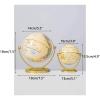 FADCAIYD Clear Mini Globe, Easy-Read World Globe with HD Printed Map, Earth Globe for Education Home Office Desk Bookshelf Decor Rotating view 2