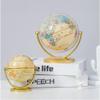 FADCAIYD Clear Mini Globe, Easy-Read World Globe with HD Printed Map, Earth Globe for Education Home Office Desk Bookshelf Decor Rotating view 3