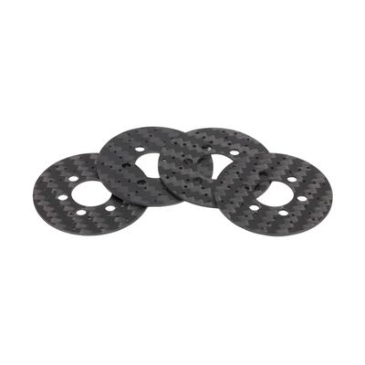 DUHWQ 4 Pack RC Crawler Brake Rotors Carbon Fiber Compatible with 1/8 1/10 Compatible with 1.9 2.2 Wheels Upgrade