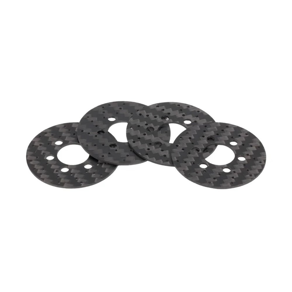 DUHWQ 4 Pack RC Crawler Brake Rotors Carbon Fiber Compatible with 1/8 1/10 Compatible with 1.9 2.2 Wheels Upgrade