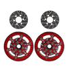 DUHWQ 4 Pack RC Crawler Brake Rotors Carbon Fiber Compatible with 1/8 1/10 Compatible with 1.9 2.2 Wheels Upgrade view 2
