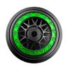 BeaxTurbo Racing Upgrade Parts CNC Aluminum Bead Lock Wheel for Losi Super Baja rey2.0 1/6 1pcs Black (Black-Green) view 2