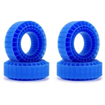 DUHWQ 108mm Silica Gel Foam Inserts Compatible with 1.9 Inch Tires Compatible with 1/10 Scale RC Crawler Vehicles(Blue 4PCS-Hard)