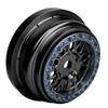 BeaxTurbo Racing Upgrade Parts CNC Aluminum Bead Lock Wheel for Losi Super Baja rey2.0 1/6 1pcs Black (Black-Gray) view 3