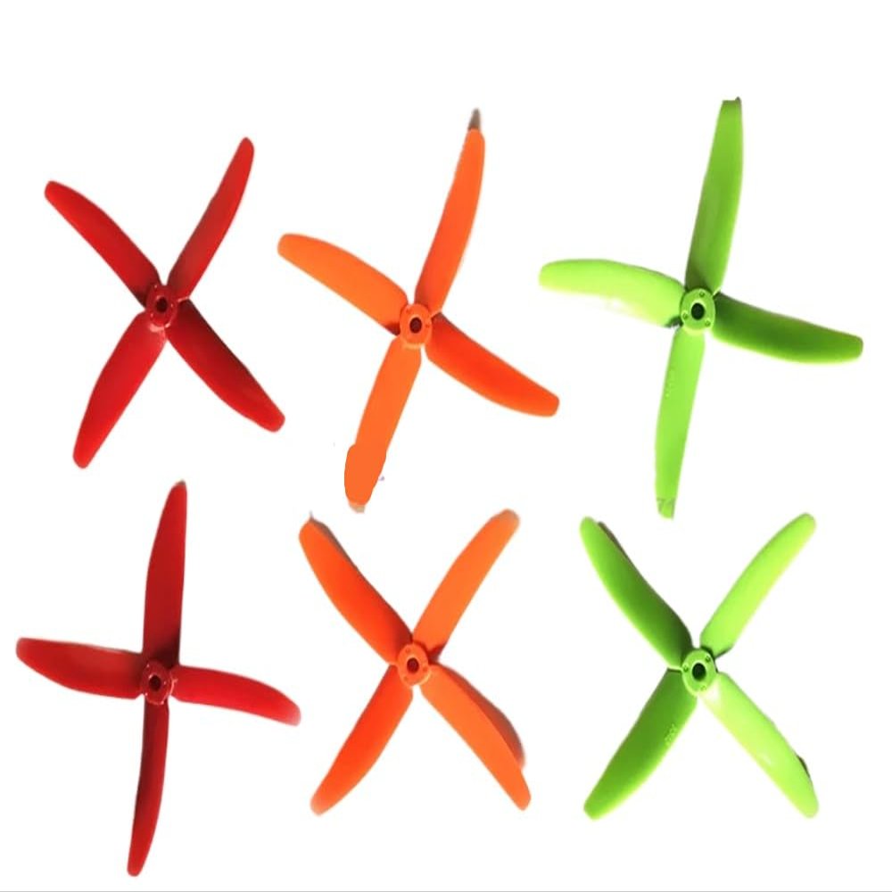 100PCS 50pairs 5040 4 5 Inch Propellers CW CCW Compatible With DIY Racing Drones Compatible With 210 QAV R220 Quadcopters(Red)