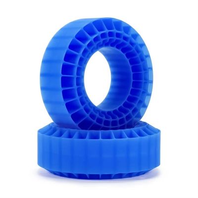 DUHWQ 108mm Silica Gel Foam Inserts Compatible with 1.9 Inch Tires Compatible with 1/10 Scale RC Crawler Vehicles(Blue 2PCS-Hard)