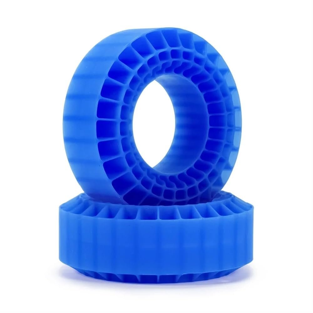 DUHWQ 108mm Silica Gel Foam Inserts Compatible with 1.9 Inch Tires Compatible with 1/10 Scale RC Crawler Vehicles(Blue 2PCS-Hard)