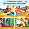 XYNGU Marble Run Building Blocks,Classic Large Blocks Maze Track Sets with 4 Cars,STEM Toy Bricks Maze Puzzle Set Race Track Compatible with Major Brands for Age 3 4 5 6 7 8+ Boys Girls Gift view 2