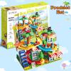 XYNGU Marble Run Building Blocks,Classic Large Blocks Maze Track Sets with 4 Cars,STEM Toy Bricks Maze Puzzle Set Race Track Compatible with Major Brands for Age 3 4 5 6 7 8+ Boys Girls Gift view 4