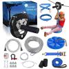 ZEROMX Zip Line Kit 120ft 150ft for Kids Adults Up to 380lb  Removable Lion Trolley, 6.5ft Spring Brake, Upgraded Ratchet System, Safety Harness, Tree Protectors, Seat  Outdoor Backyard Zipline Set view 1