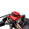 ENGINEDIY RC Car F76 V8 Simulate Engine Motor Cooling Fans Radiator for 1/10 Scale RC Car with 36mm Motor RC Brushless Motor Fan Heat Sink Kits (KIT Version/Red) view 3