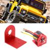 plplaaoo Aluminum Alloy L Shape RC Motor Mount Brushless Motor Base for 25mm or 30mm Hole Distance Suitable for RC Cars and Trucks (Red) view 3