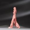 SOUFORCE 1/64 Scale Scene Props Figure Young Girl with Long Hair Headphones Unpainted Miniature Figure Model view 2