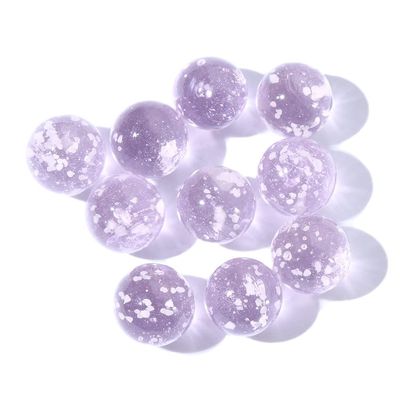 10pcs Marbles Glow in The Dark Mixed Colors Luminous Glass Marbles for Marble Games DIY Home Decoration Treat Bags Gifts(Pink)