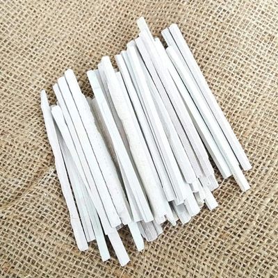 4OUR FAITH PACK OF 55 (0.88 LBS) Indias Best Edible Slate Pencils/Slate Bars White Pencils/Natural Limestone Slate Chalk Pencils/Earthy Goodies Edible Thin Slate Chalk Pencils