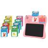 EASEGMER 3 in 1 Educational Learning Travel Toys - 8'' Drawing Tablet and 130 Talking Flash Cards Toddler Writing Tablet and Preschool Learning Activities, Best Gift for Girls/Boys 3-12 Years view 1