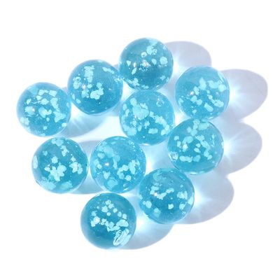 10pcs Marbles Glow in The Dark Mixed Colors Luminous Glass Marbles for Marble Games DIY Home Decoration Treat Bags Gifts(Sky Blue)