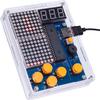 DIY Electronic Game Console Soldering Practice Kit, 4-in-1 Retro Games, LED Matrix Display, Educational Soldering Practice Project view 4