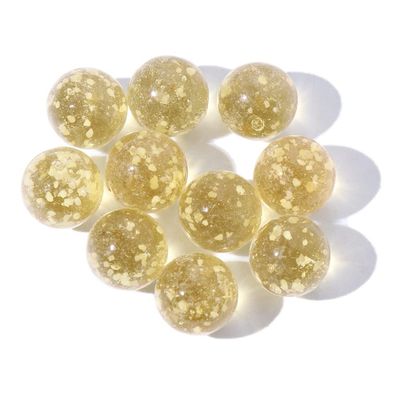 10pcs Marbles Glow in The Dark Mixed Colors Luminous Glass Marbles for Marble Games DIY Home Decoration Treat Bags Gifts(Gold)