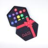 KoovDem Traditional Tossing Game,Gongi Korean Folk Game Set Family Travel Gongi Folk Set Pieces Dice with Base (Hexagonal Gift Box) view 2
