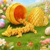4PCS 3D Printed Dragon Eggs with Dragon Inside, Class Valentines Day Gifts for Kids, Easter Basket Stuffers for Teens Kids, Plastic Prefilled Easter Eggs Bulk, Easter Egg Fillers Toys for Girls Boys view 4