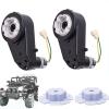 2PCS 24 Volt RS555 35000RPM High-Speed Motor Gearbox for Power Wheels Kid's Ride on Toys Car Motor Upgrade, Pair of 24V Replacement High Torque Motor Kid's Electric Vehicle Replace Parts view 1