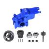 Aluminum 7075 Alloy Transmission Case + 40Cr Steel Transmission Gear Set for LOSI 1:24 Micro-B 2WD Buggy RTR-LOS00007 / 1:28 Micro-T 2S 2WD RTR Stadium Truck-LOS-1392 Upgrades - Blue view 1