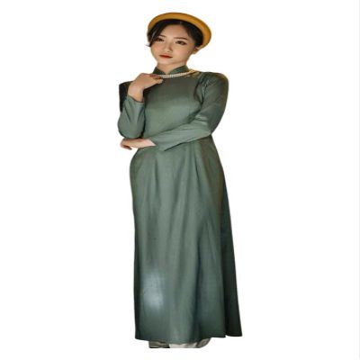 A1 Vn G silk Ao dai Vietnam No pants | Vietnamese Traditional Ao Dai For Women | Vietnamese Dress For Women | Ao Dai Tet Lunar New Year (4XL)