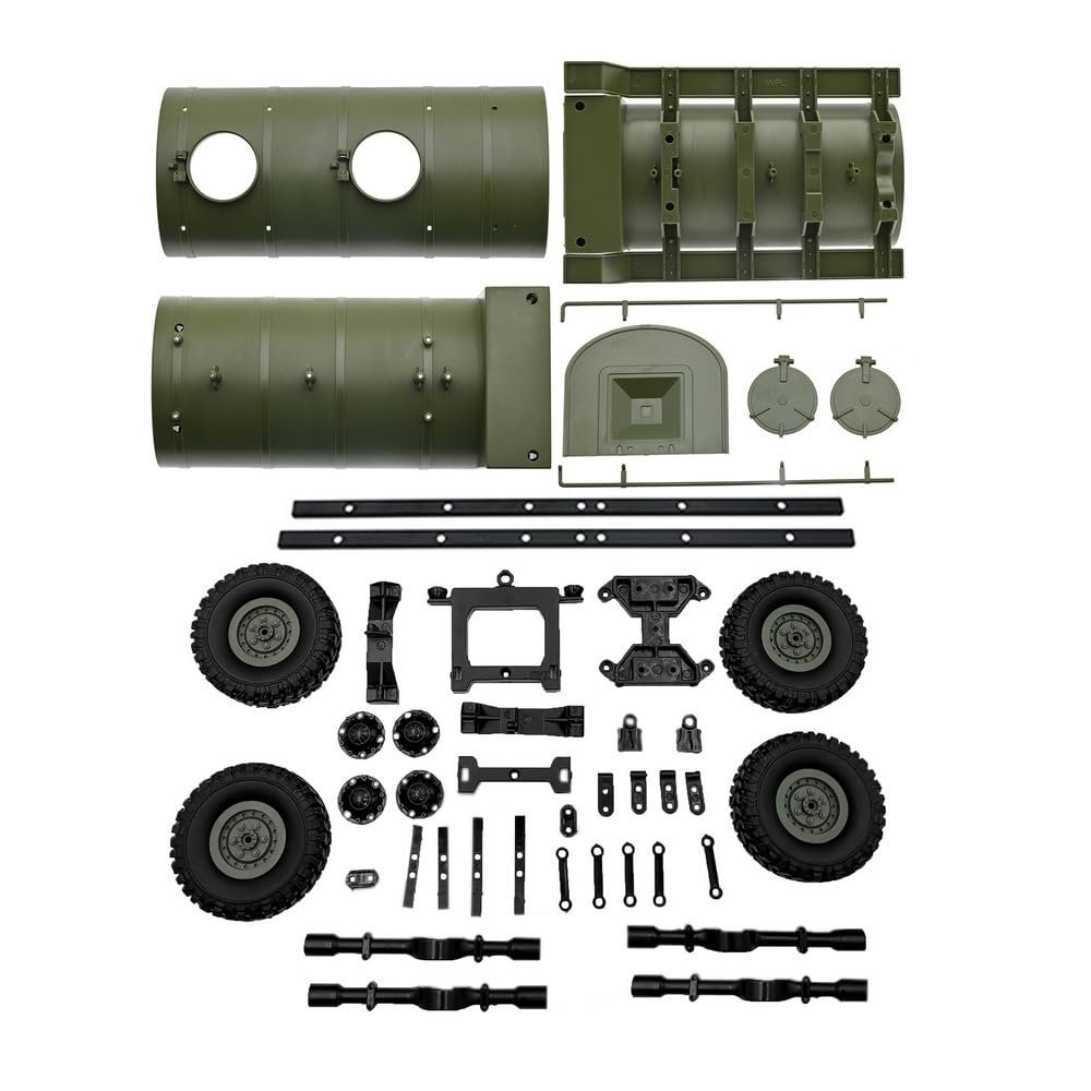 Oil Tank Decorate Box for WPL B14 B24 B16 B36 1/16 RC Crawler Car Military Truck(1 Set)