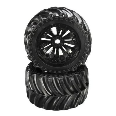 2pcs 140mm Tire Wheel Tyre EA1020 for JLB Racing Cheetah 11101 21101 J3 Speed 1/10 RC Car Upgrade Parts Spare Accessories