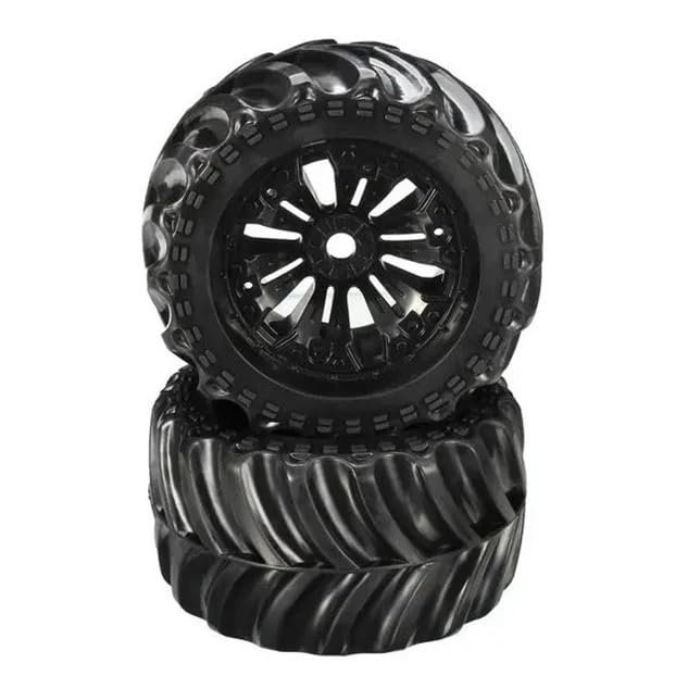 2pcs 140mm Tire Wheel Tyre EA1020 for JLB Racing Cheetah 11101 21101 J3 Speed 1/10 RC Car Upgrade Parts Spare Accessories