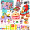4-in-1 Dough Sets for Kids 2-4-8 Ultimate 87 PCS Play Tools, 24 Clay Creative Kitchen Set Ice Cream Hamburger Cake Noodle Maker Arts Crafts Food Toys Gifts for Boy Girl Kids Age 3 4 5 6 view 1