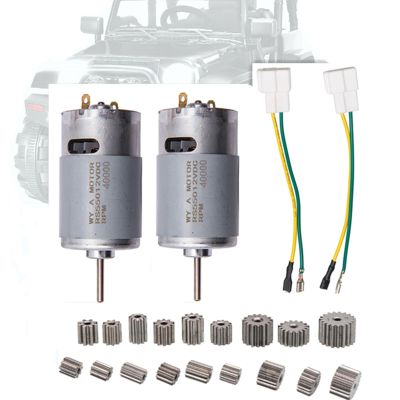 2 Pcs 12V 40000RPM Children's Powered Wheel Electric Motor, 12 Volt Motor Drive Engine Accessory for Car Children Ride on Toys Replacement Parts