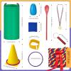 Redllo 87 Pcs Carnival Outdoor Games Potato Sack Race Bags for Kids Adults Bean Bags Ring Toss 3 Legged Relay Race Tug of War Rope Backyard for Birthday Party Field Day Family Christian Church Games view 2
