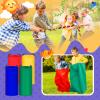 Redllo 87 Pcs Carnival Outdoor Games Potato Sack Race Bags for Kids Adults Bean Bags Ring Toss 3 Legged Relay Race Tug of War Rope Backyard for Birthday Party Field Day Family Christian Church Games view 4