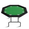 GarveeLife Octagon Poker Table with 8 Stainless Steel Cup Holders, Casino Leisure Table for 8 Players, Blackjack Gaming Table with Water-Resistant Cushioned Rail view 1