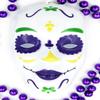 Day of The Dead Mask Mardi Gras Bead Necklace New Orleans view 2
