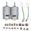 2 Pcs 24V RS555 35000RPM Electric Motor for Power Wheel Motor Upgrade,24 Volt Motor Gearbox Accessories for Children Ride On Toys Replacement Parts view 1