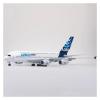 LIUSANGLIU Scale Aircraft 50.5CM1/160 for Airbus A380 Aviation Model Die-Casting Plastic Resin Airplane with Lights Decoration Office Suitable for Display(No Light) view 2