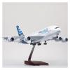 LIUSANGLIU Scale Aircraft 50.5CM1/160 for Airbus A380 Aviation Model Die-Casting Plastic Resin Airplane with Lights Decoration Office Suitable for Display(No Light) view 3