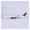 LIUSANGLIU Scale Aircraft 47CM 1:135 for A330 Delta Airline Plane Model with Lights and Wheels Resin Plastic Passenger Aircraft Model Suitable for Display(with Light) view 2