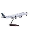 LIUSANGLIU Scale Aircraft 47CM 1:142 for Airbus A350 Lufthansa Aircraft Model with Lights Die-cast Plastic Resin Plane Decoration Office Suitable for Display(No Light) view 1