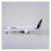 LIUSANGLIU Scale Aircraft 47CM 1:142 for Airbus A350 Lufthansa Aircraft Model with Lights Die-cast Plastic Resin Plane Decoration Office Suitable for Display(No Light) view 3