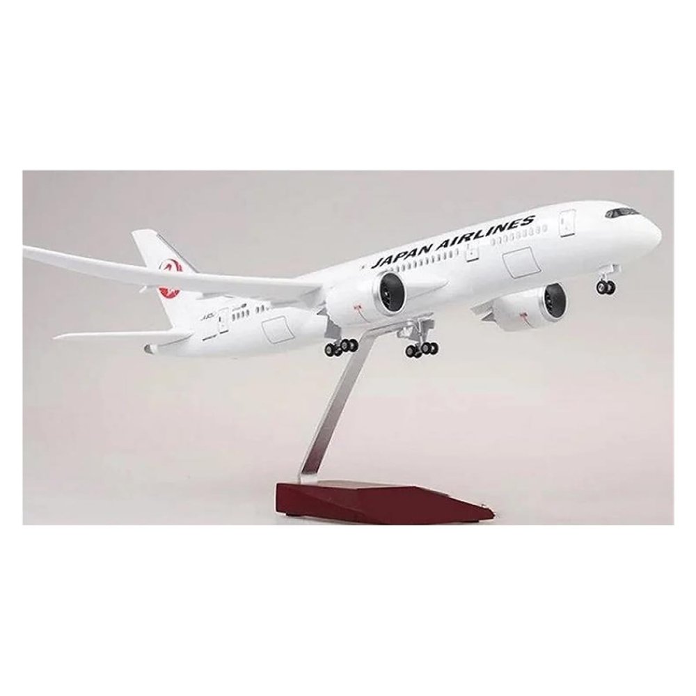 LIUSANGLIU Scale Aircraft 43cm1:130 for 787 Boeing Aircraft Japan Air B787 Airplane Model Die-Cast Resin Passenger Aircraft Model Suitable for Display(No Light)