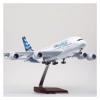 LIUSANGLIU Scale Aircraft 50.5CM 1/160 for 380 Aircraft Airbus Model Die-cast Plastic Resin A380 Aviation Model Decorative Souvenirs Suitable for Display(with Light) view 2