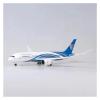 LIUSANGLIU Scale Aircraft 43 Cm 1:130 for 787 Boeing Jetliner Oman Air B787 Aircraft Model Die-Cast Resin Plane Decorative Souvenirs Suitable for Display(with Light) view 4